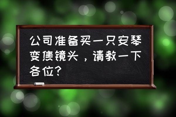 安琴哪款镜头最值得玩 公司准备买一只安琴变焦镜头，请教一下各位？